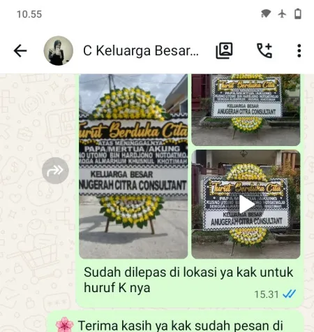 Pengiriman Papan Bunga Duka Kwadungan Jurang Kledung